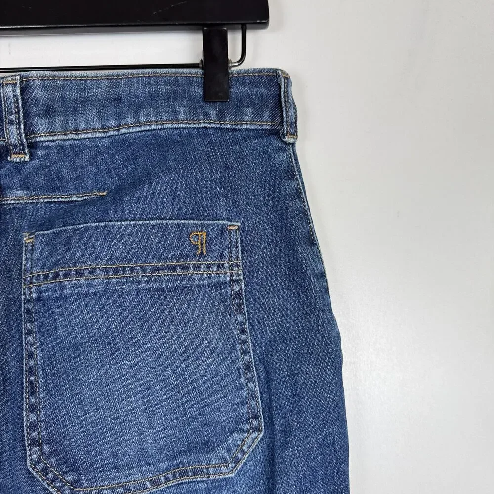 Pilcro Anthropologie The Francais High Rise Cuffed Jeans 30L - 27